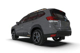 Rally Armor 22-24 Subaru Forester & Wilderness Black UR Mud Flap w/Wild Orange Logo - MF82-UR-BLK/WOR