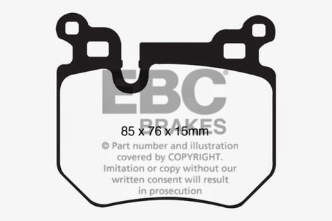EBC 08-10 BMW 135 3.0 Twin Turbo Bluestuff Rear Brake Pads - DP51996NDX