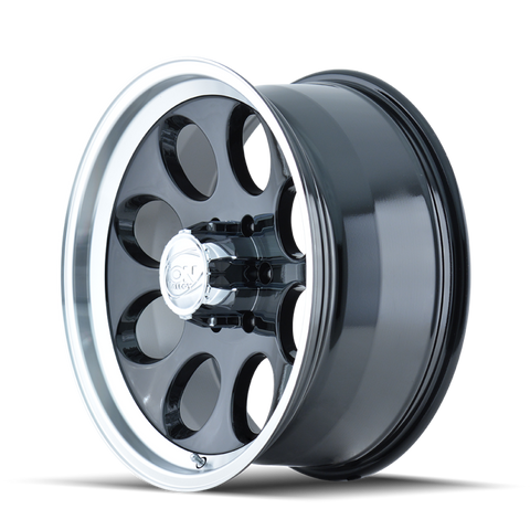 ION Type 171 16x10 / 8x165.1 BP / -38mm Offset / 130.8mm Hub Black/Machined Wheel - 171-6181B