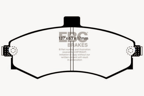 EBC 02-06 Hyundai Elantra 2.0 Greenstuff Front Brake Pads - DP21670