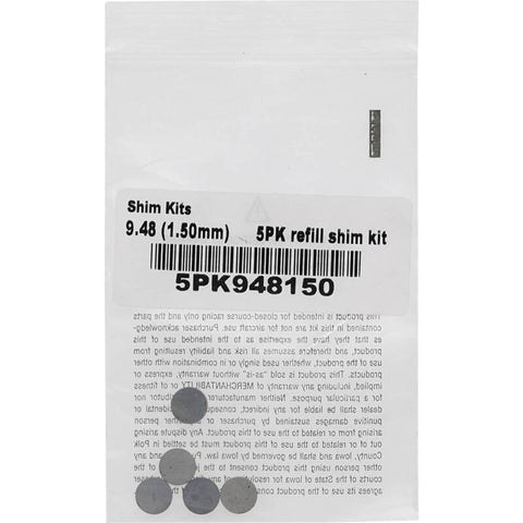 Hot Cams 04-08 400 DVX/02-16 CRF 450 R Shim Kits 1.500mm Thickness - 5 Pack - 5PK948150