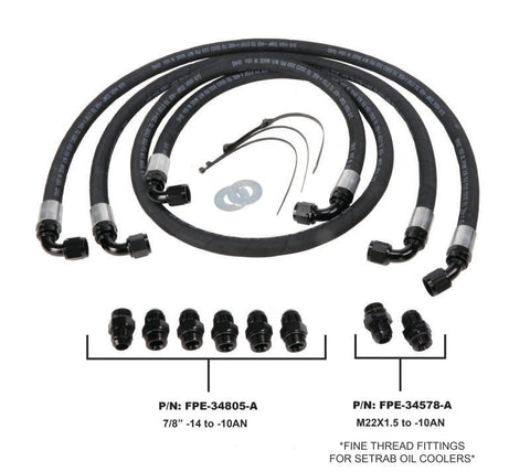 Fleece Performance 06-10 GM Duramax 6.6L LBZ/LMM Allison Transmission Cooler Lines - FPE-TL-LBZ-LMM