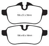 EBC 09+ BMW Z4 3.0 (E89) Greenstuff Rear Brake Pads - DP22046