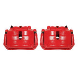 Power Stop 2009 Ford F-150 Front Red Calipers w/Brackets - Pair - S4974A