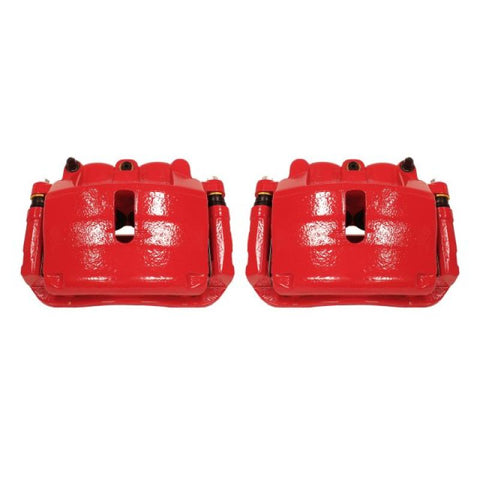 Power Stop 2009 Ford F-150 Front Red Calipers w/Brackets - Pair - S4974A