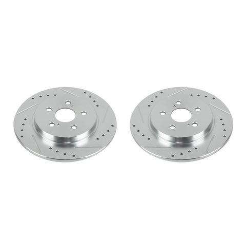 Power Stop 11-17 Lexus CT200h Rear Evolution Drilled & Slotted Rotors - Pair - JBR1560XPR