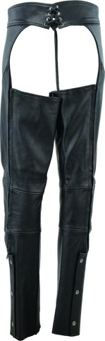 River Road Sierra Leather Chaps Black Womens - Small - 094449