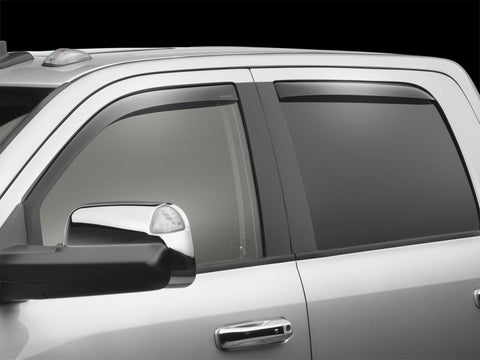 WeatherTech 09-18 Dodge Ram 1500 Front and Rear Side Window Deflectors - Dark Smoke - 82503