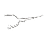 MagnaFlow Cat-Back 15-16 Ford Mustang 2.3L L4 Competition SS 3in Dual Split Rear 4.5in Black Tips - 19256