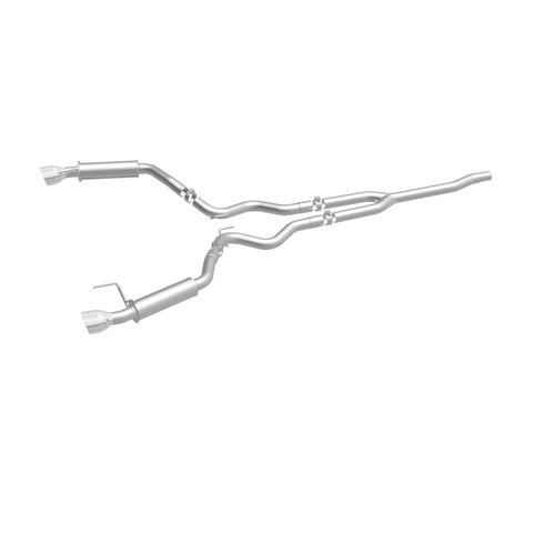 MagnaFlow Cat-Back 15-16 Ford Mustang 2.3L L4 Competition SS 3in Dual Split Rear 4.5in Black Tips - 19256