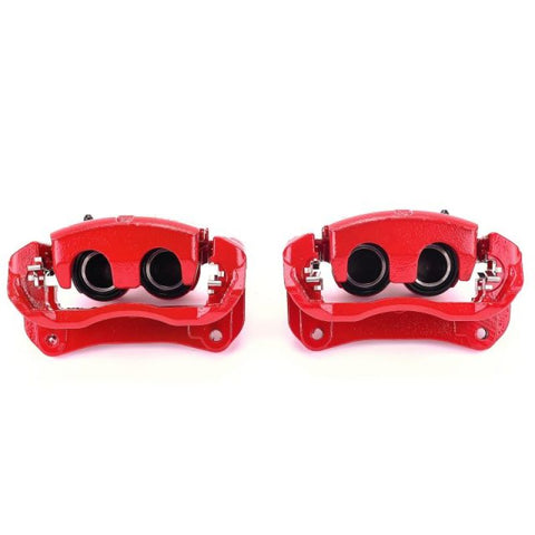 Power Stop 10-18 Lexus RX350 Front Red Calipers w/Brackets - Pair - S6274