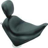 Mustang 10-21 Honda VT1300CX Fury Wide Touring Solo Seat w/Driver Backrest - Black - 79628