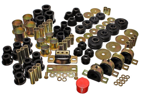 Energy Suspension 73-80 Chevrolet / GMC 2WD 1/2 Ton Pickup Black Hyper-flex Master Bushing Set - 3.18109G