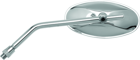 BikeMaster Adjustable Oval Mirror 10mm - Each -Chrome - 600804