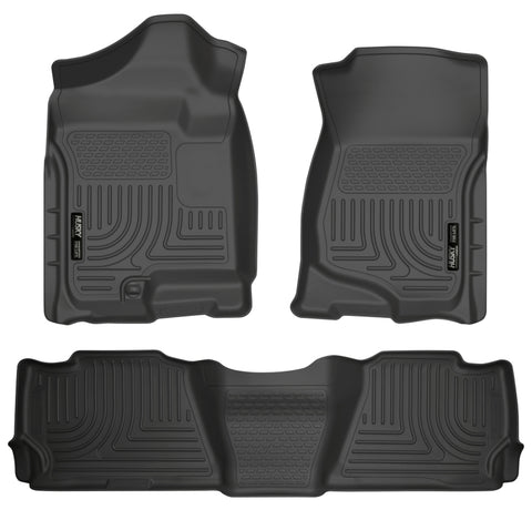 Husky Liners 07-13 GM Escalade ESV/Avalanche/Suburban WeatherBeater Black Front/2nd Row Floor Liners - 98261