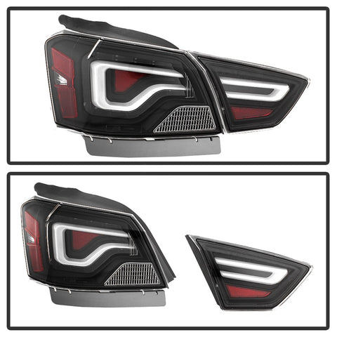 xTune 14-18 Chevy Impala (Excl 14-16 Limited) LED Tail Lights - Black (ALT-JH-CIM14-LBLED-BK) - 9042140