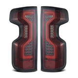 AlphaRex 19-23 Chevrolet Silverado 1500/2500HD/3500HD PRO-Series LED Tail Lights Red Smoke - 620060