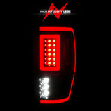 ANZO 19-22 Ford Ranger Full LED Taillights w/ Lightbar Sequential Signal Black Housing/Smoke Lens - 311447