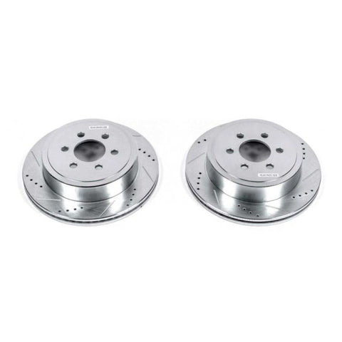 Power Stop 2003 Dodge Durango Rear Evolution Drilled & Slotted Rotors - Pair - AR8756XPR