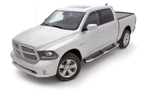 Lund 09-15 Dodge Ram 1500 Crew Cab (Built Before 7/1/15) 5in. Oval Bent Nerf Bars - Chrome - 22858783