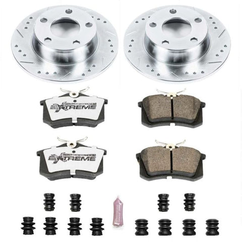 Power Stop 99-04 Audi A6 Quattro Rear Z26 Street Warrior Brake Kit - K4845-26