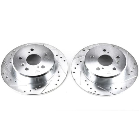 Power Stop 99-03 Lexus RX300 Rear Evolution Drilled & Slotted Rotors - Pair - JBR738XPR