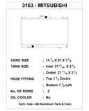 CSF 03-07 Mitsubishi Lancer Evo 7/8/9 Radiator - 3163