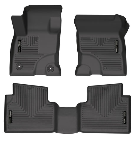 Husky Liners 2022 Ford Escape Hybrid Black Front & 2nd Seat Floor Liners - 95561