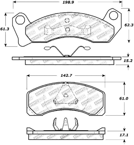 StopTech Street Touring Brake Pads - 308.04310