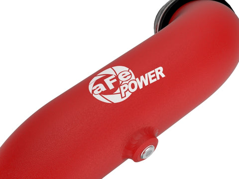 aFe Bladerunner 2-1/4 IN Aluminum Hot Charge Pipe Black 20-23 Ford Explorer/Explorer ST - Red - 46-20658-R