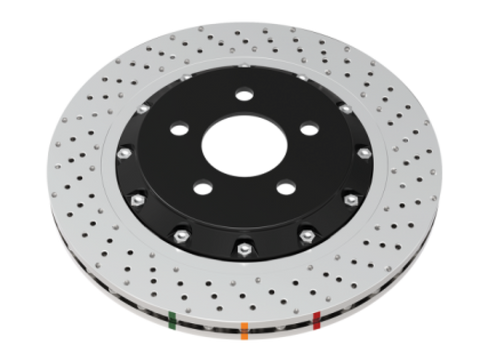 DBA 15-19 Hyundai Sonata (320mm Front Rotor Excl Hybrid) Front 5000 Series Drilled Rotor - 52472BLKXD