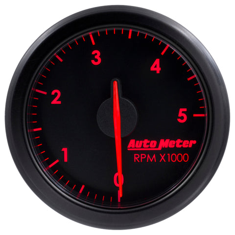 Autometer Airdrive 2-1/6in Tachometer Gauge 0-5K RPM - Black - 9198-T