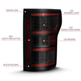 ANZO 18-19 Ford F-150 LED Taillight Black Housing Clear Lens Red Light Bar W/Sequential - 311314