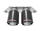 aFe Power Mach Force Xp 4in 304 SS Bolt-On Exhaust Tips Carbon Fiber 14-19 Porsche 911 GT3 3.8L/4.0L - 49C36435-C