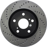 StopTech 07-13 Lexus ES 250/ES 300/ ES330/ES350 Drilled Sport CRYO Brake Rotor - 128.44146CR