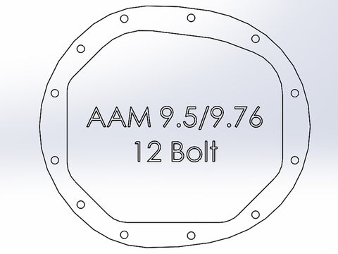 aFe Pro Series AAM 9.5/9.76 Rear Diff Cover Black w/Mach Fins & Oil 14-19 GM Silverado/Sierra 1500 - 46-71121B