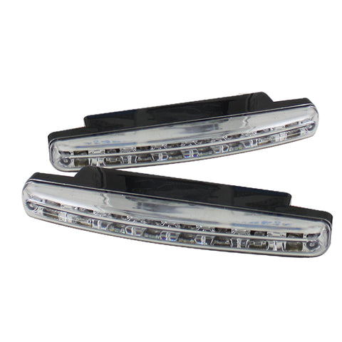 Xtune Universal Drl 8 White LED Lights Chrome CBL-DRL-8LED-C - 5031518