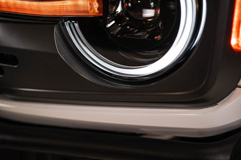 DV8 Offroad 2021-2025 Ford Bronco Black Headlights - HLCBR-01