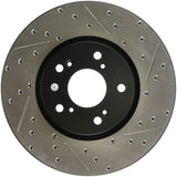StopTech 04-08 Acura TL (Brembo Caliber) SportStop Slotted &amp; Drilled Left Front Rotor - 127.40062L