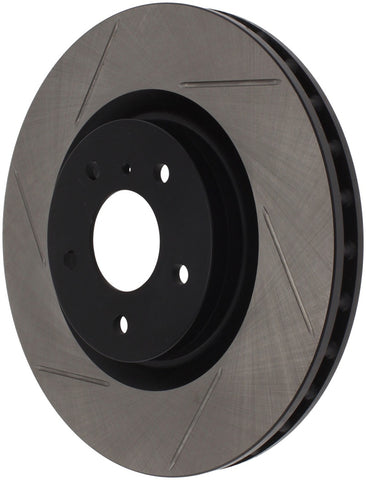StopTech Power Slot 03-07 350z/ 03-04 G35 w/ Brembo SportStop Slotted Front Right Rotor - 126.42076SR