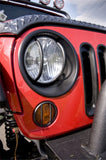 Rugged Ridge Headlight Bezels Black 07-18 Jeep Wrangler JK - 12419.25