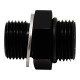 DeatschWerks 6AN ORB Male to M14 X 1.5 Metric Male (Incl O-Ring and Washer) - Anodized Matte Black - 6-02-0603-B