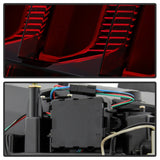 Spyder 05-09 Ford Mustang (Red Light Bar) LED Tail Lights - Smoke ALT-YD-FM05V3-RBLED-SM - 5086723