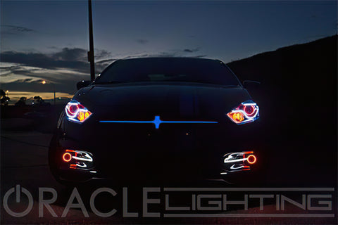 Oracle 13-16 Dodge Dart Surface Mount LED Projector Fog Light Halo Kit - Blue - 1229-002