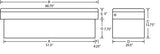 Lund Universal Aluminum Single Lid Cross Bed Box - Brite - 9210