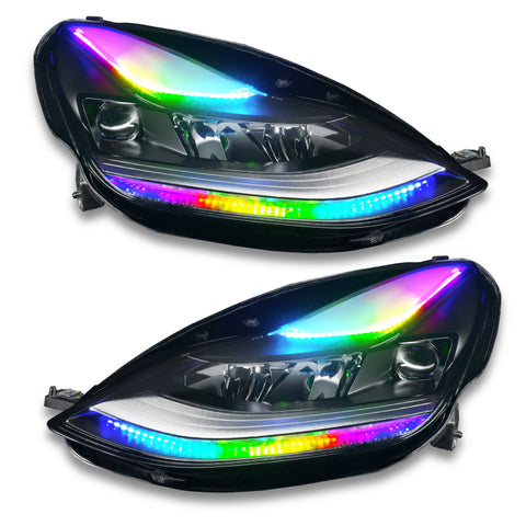 Oracle 2021+ Tesla Model 3 Dynamic ColorSHIFT Headlight DRL Upgrade Kit - 1473-332