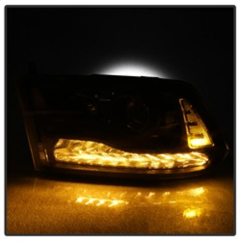 xTune Dodge Ram 13-17 ( w/ Factory Projector LED) Projector Headlight - Black HD-JH-DR13-P-BK - 9040238