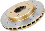 DBA 13-19 Lexus ES300h Front Street Series Drilled & Slotted Rotor w/Gold Hat - DBA2709X