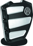 Performance Machine Twin Cam Scallop Timing Cover - Contrast Cut Platinum - 0177-2020-BMP