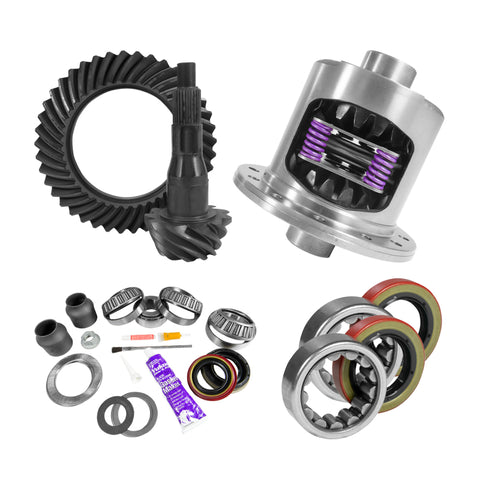 Yukon 9.75in Ford 3.73 Rear Ring & Pinion Install Kit 34 Spline Positraction Axle Bearings - YGK2092